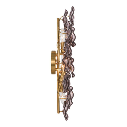 Crystorama Esme 23" 4-Light Wall Sconce Smoke - detail