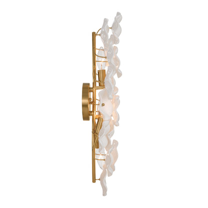 Crystorama Esme 23" 4-Light Wall Sconce White - detail