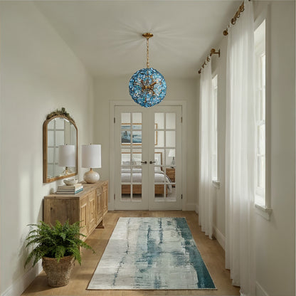 Crystorama Esme 18.25" 6-Light Chandelier Blue - lifestyle
