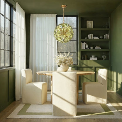 Crystorama Esme 18.25" 6-Light Chandelier Green - lifestyle