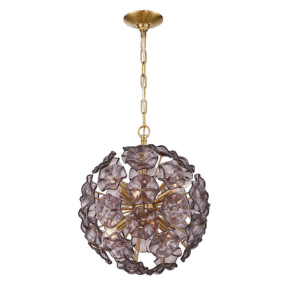 Crystorama Esme 18.25" 6-Light Chandelier Smoke