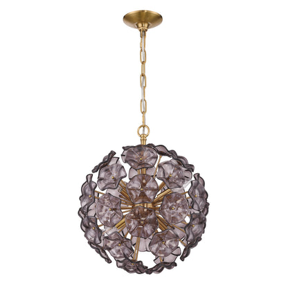 Crystorama Esme 18.25" 6-Light Chandelier Smoke - detail