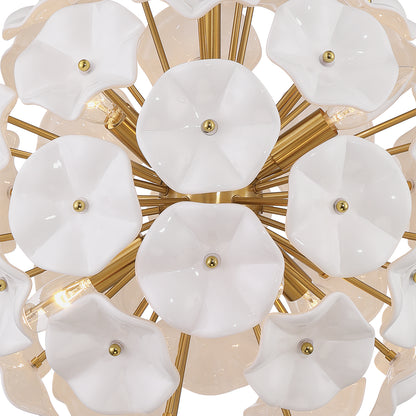 Crystorama Esme 18.25" 6-Light Chandelier White - detail