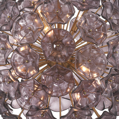 Crystorama Esme 28" 12-Light Chandelier Smoke - detail