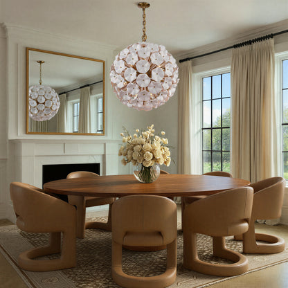 Crystorama Esme 28" 12-Light Chandelier White - lifestyle