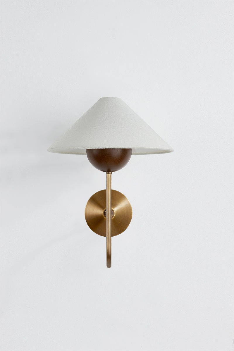 Troy Evan Wall Sconce Patina Brass Detail 2