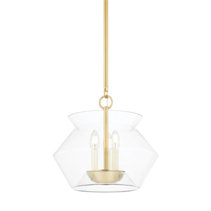 Hudson Valley Edmonton Lantern Aged Brass