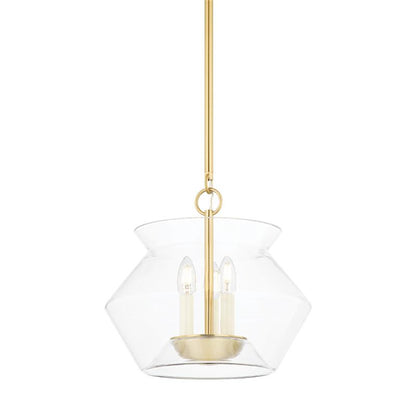 Hudson Valley Edmonton Lantern Aged Brass
