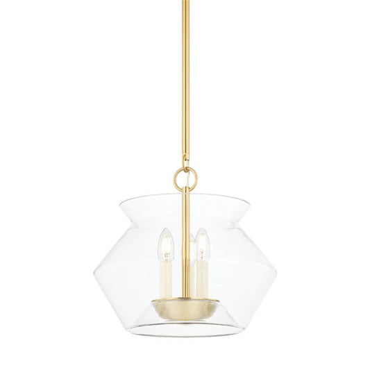 Hudson Valley Edmonton Lantern Aged Brass