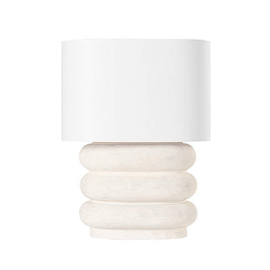Hudson Valley Ewing Table Lamp Aged Brass, Weathered Ivory Ceramic