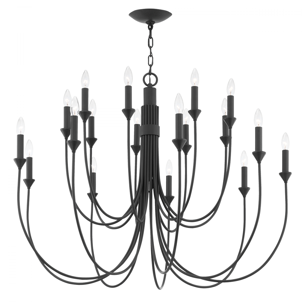 Troy Cate Chandelier Forged Iron