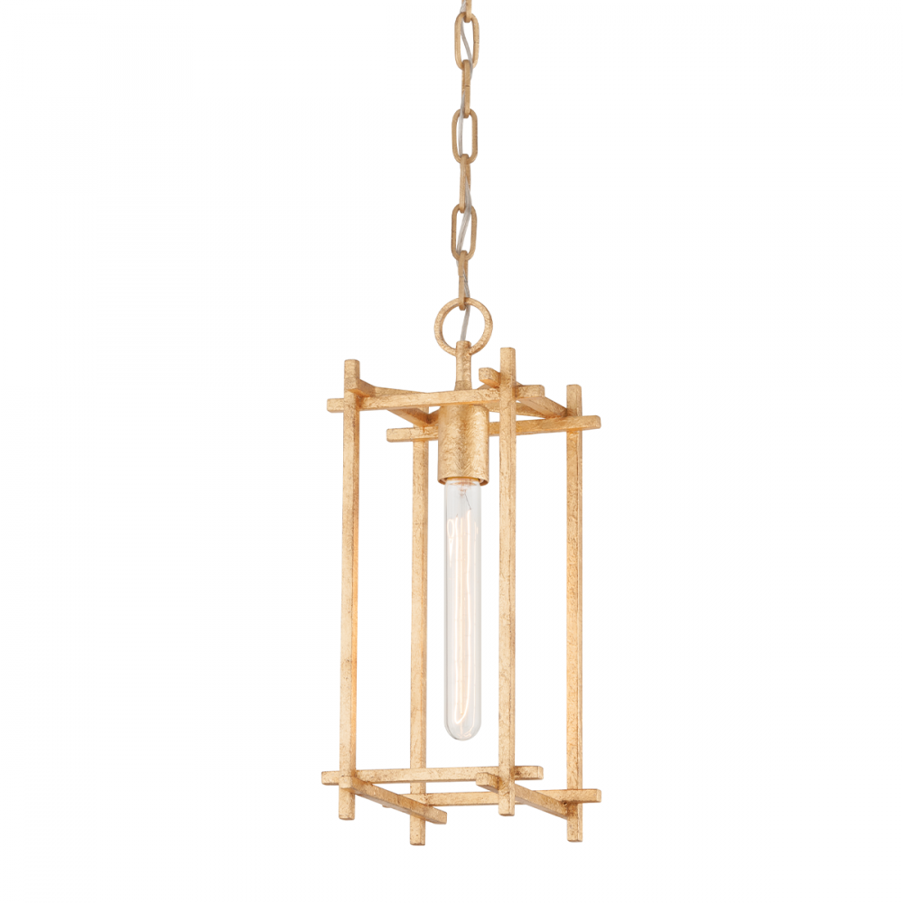 Troy Huck Lantern Vintage Gold Leaf