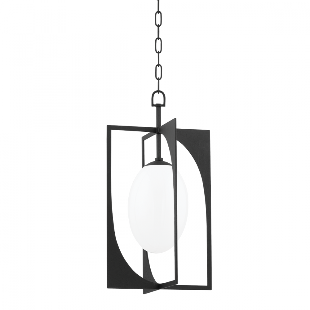 Troy Enzo Lantern Black Iron