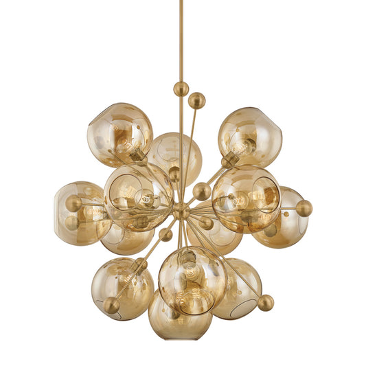 Troy Ellory Chandelier Patina Brass