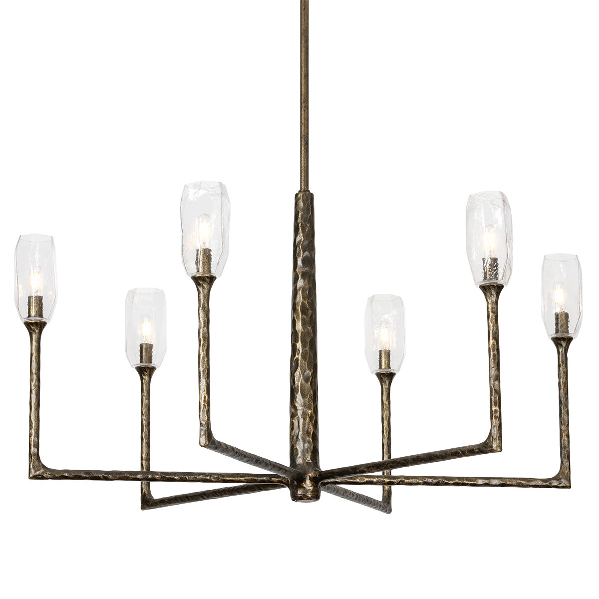 Troy Lyle Chandelier Black Patina Gold