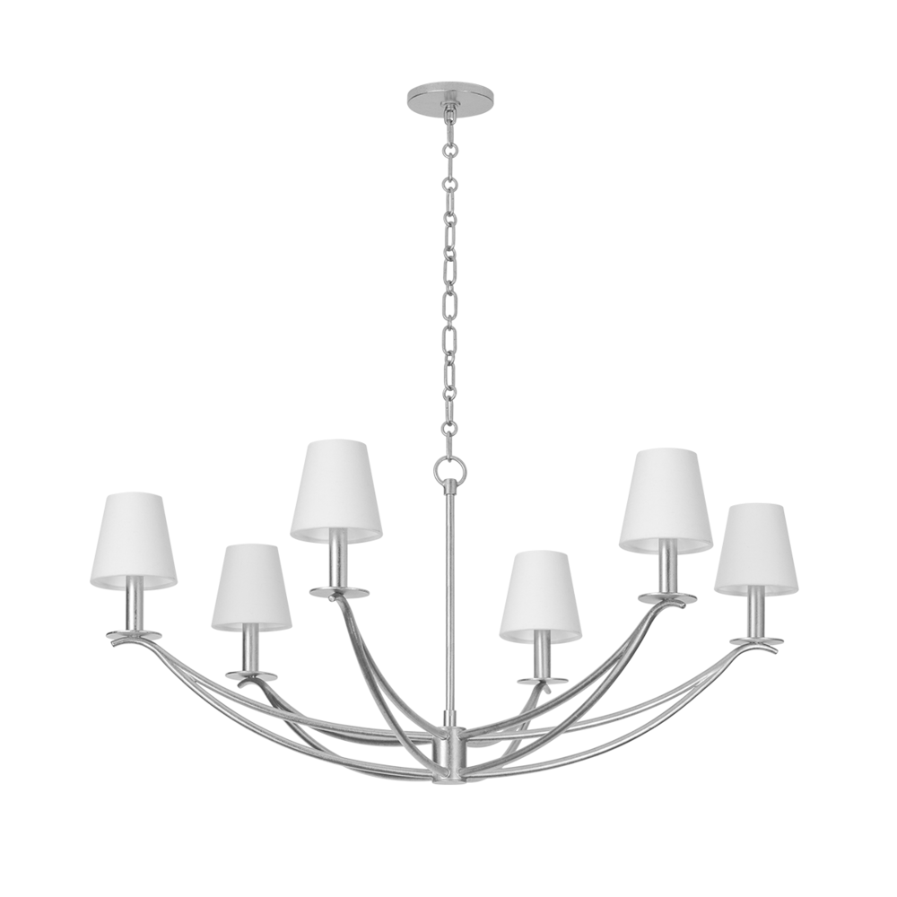 Troy Bo Chandelier Vintage Gold Leaf
