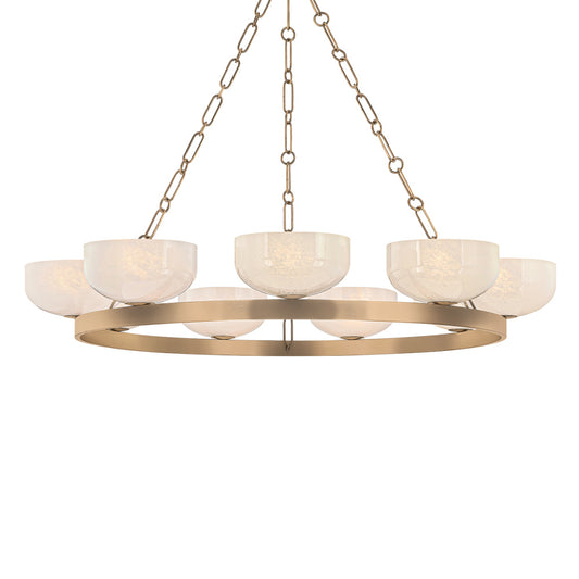 Troy Caelum Chandelier Patina Brass