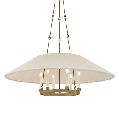Troy Archive Chandelier Patina Brass