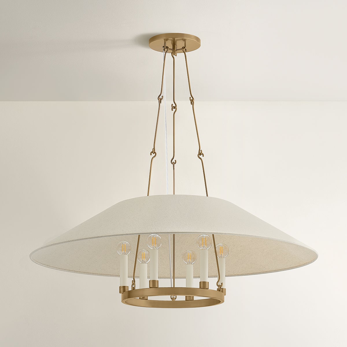 Troy Archive Chandelier Patina Brass Detail 2