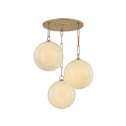 Troy Bramble Chandelier Patina Brass
