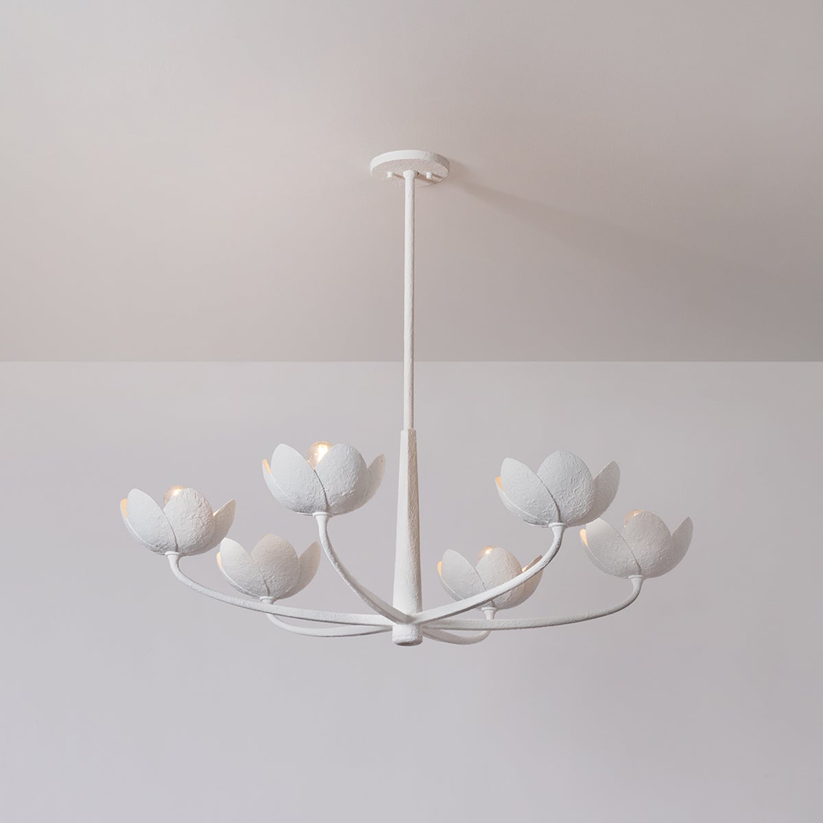 Troy Arcata Chandelier Gesso White Detail 1