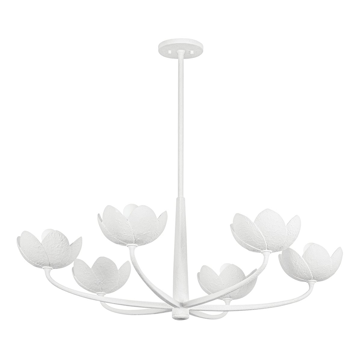 Troy Arcata Chandelier Gesso White
