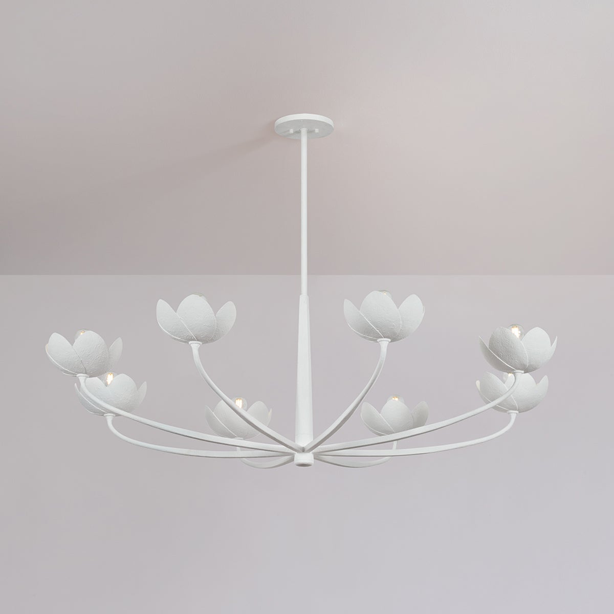 Troy Arcata Chandelier Gesso White Detail 1