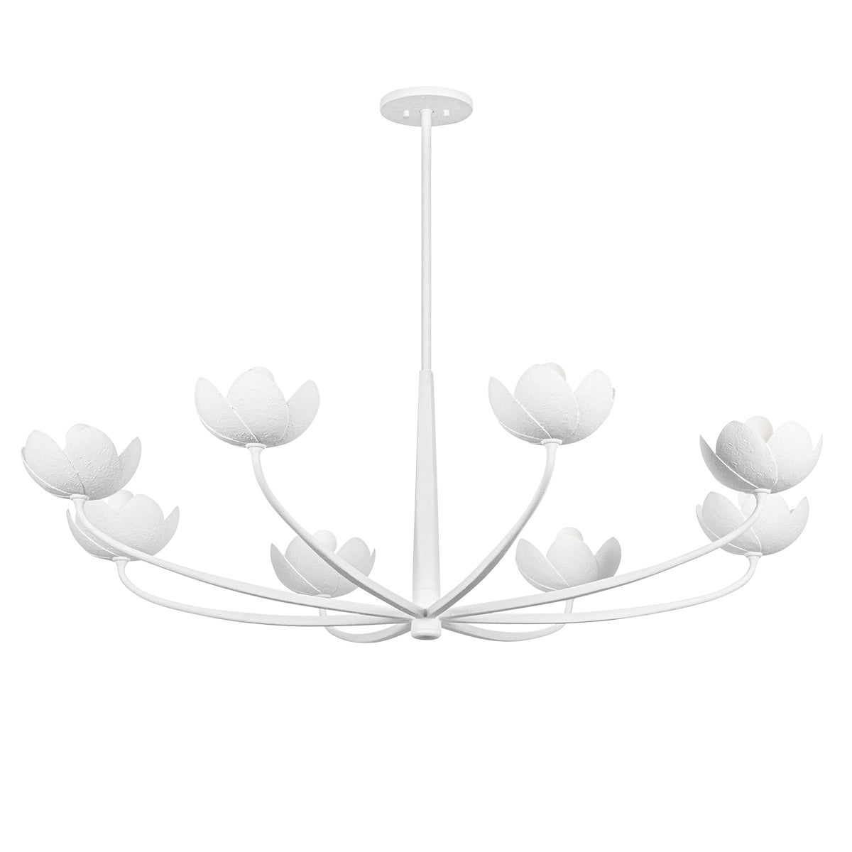 Troy Arcata Chandelier Gesso White