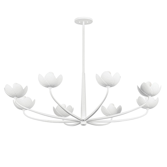 Troy Arcata Chandelier Gesso White