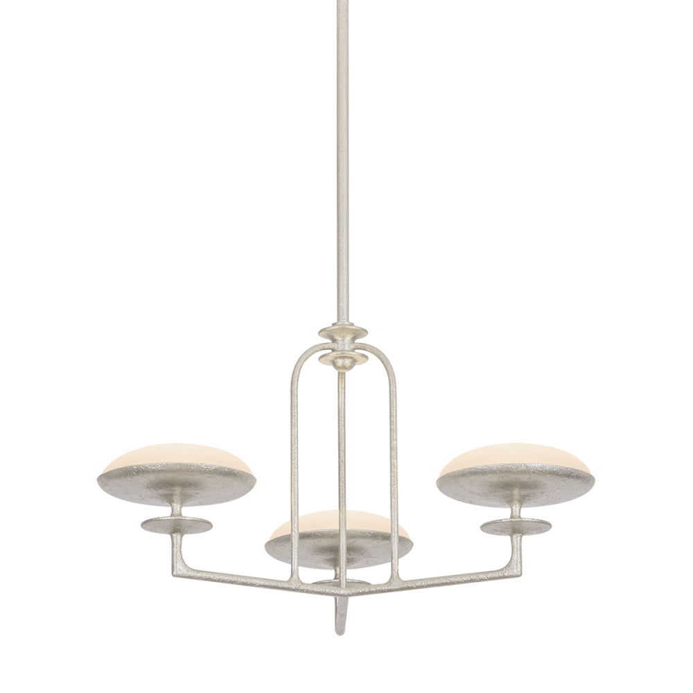 Troy Pacific Chandelier Warm Silver Leaf