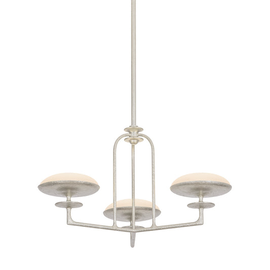 Troy Pacific Chandelier Warm Silver Leaf