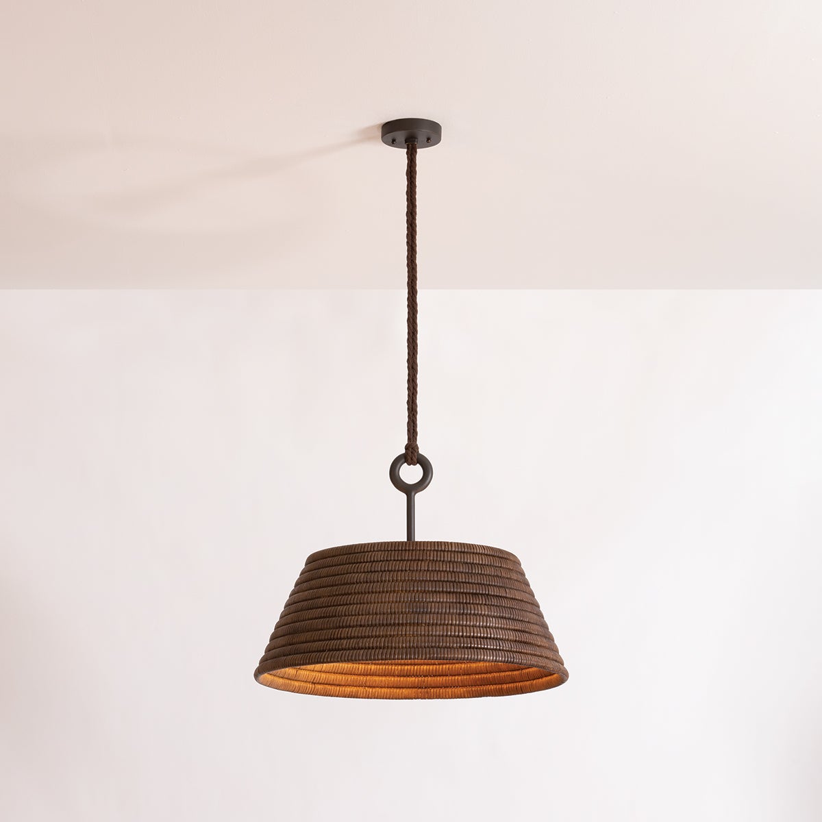 Troy Sequoia Pendant Gesso White Detail 2