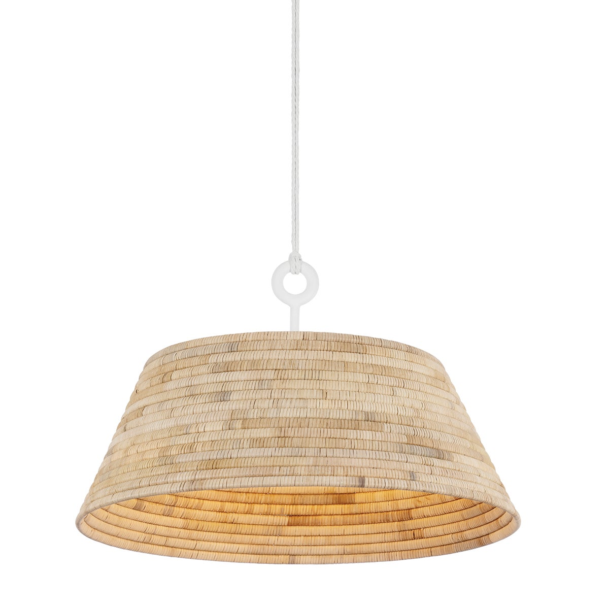 Troy Sequoia Pendant Gesso White