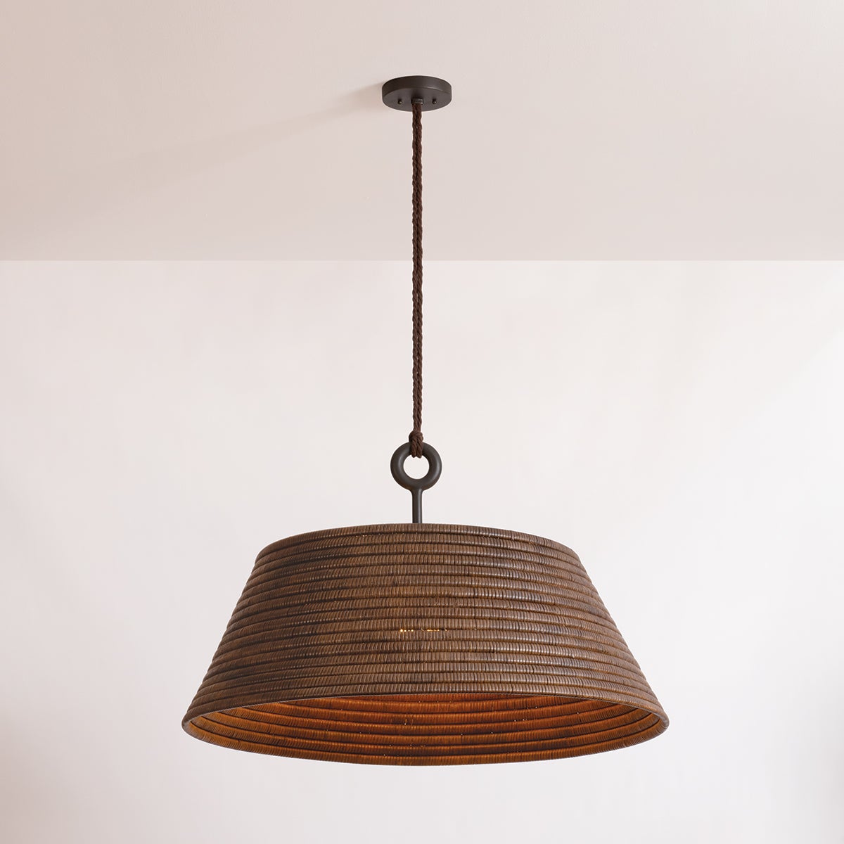 Troy Sequoia Pendant Gesso White Detail 1