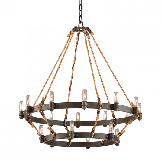 Troy Pike Place Chandelier Heritage Bronze