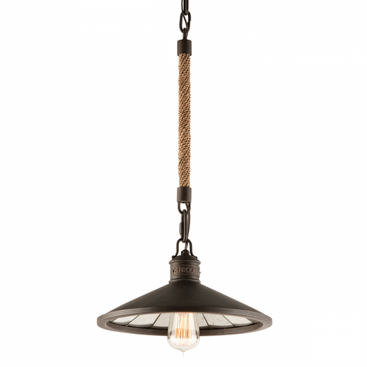 Troy Brooklyn Pendant Heritage Bronze
