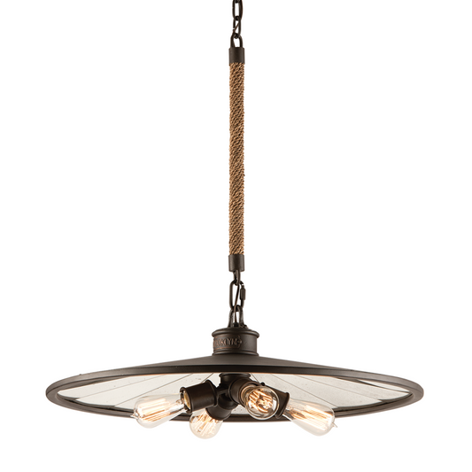 Troy Brooklyn Chandelier Heritage Bronze