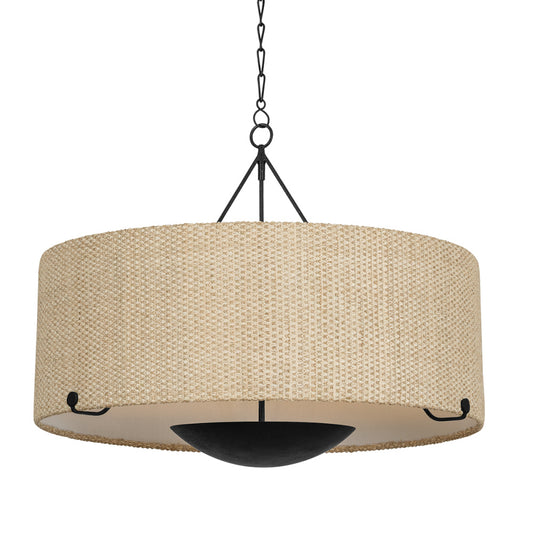 Troy Elias Chandelier Forged Iron
