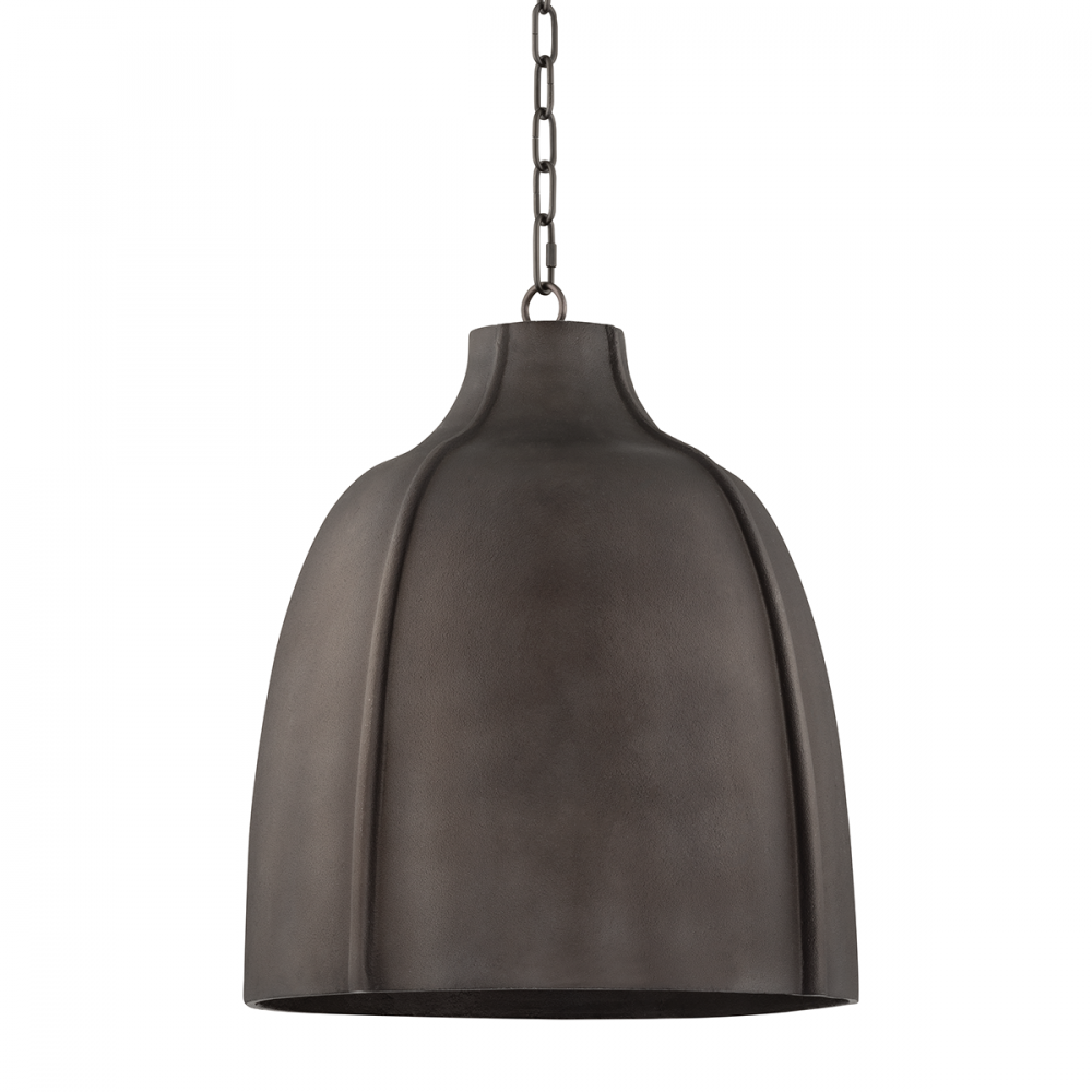 Troy Flint Pendant Blackened Graphite