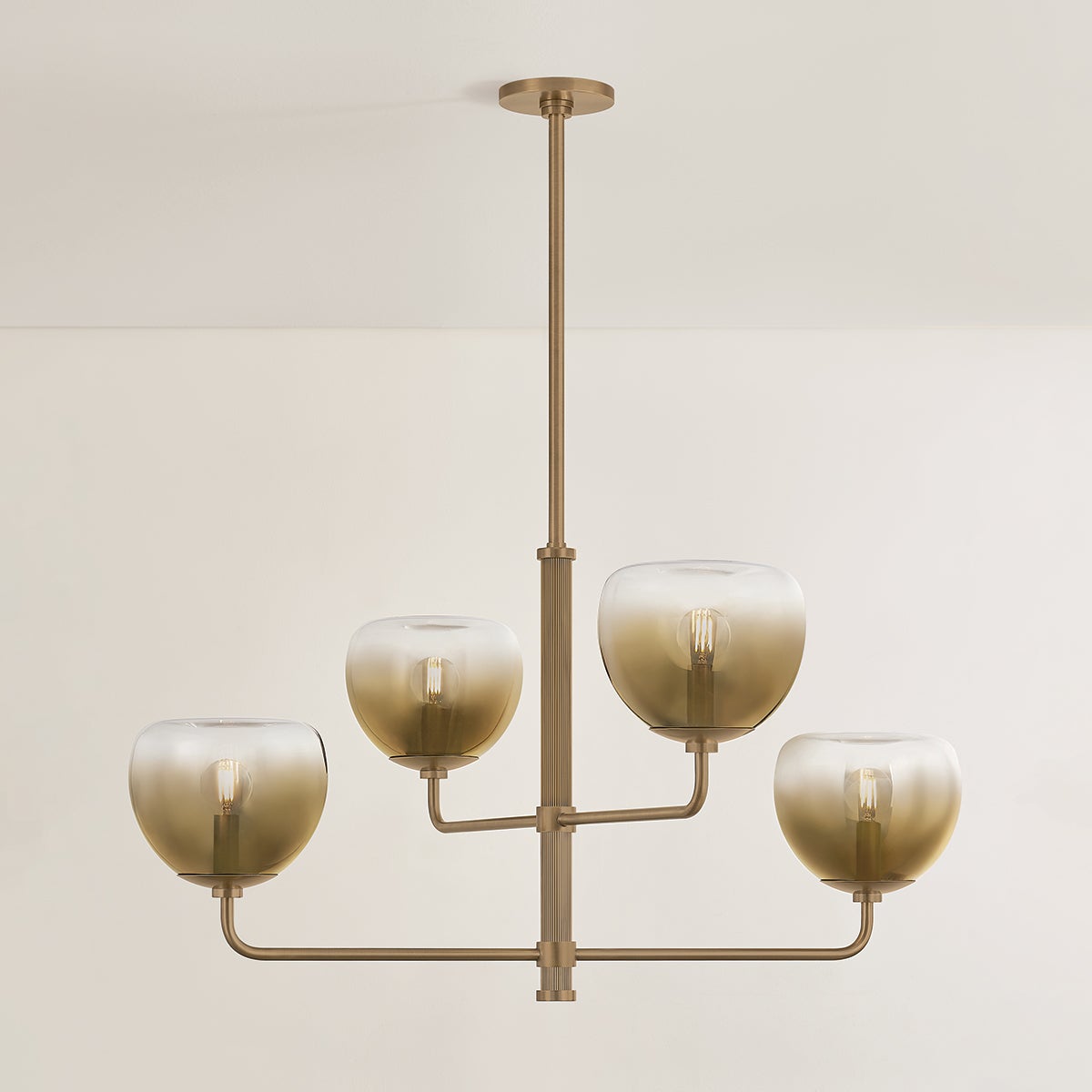 Troy August Chandelier Patina Brass Detail 1