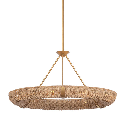 Troy Floyd Chandelier Patina Gold Leaf