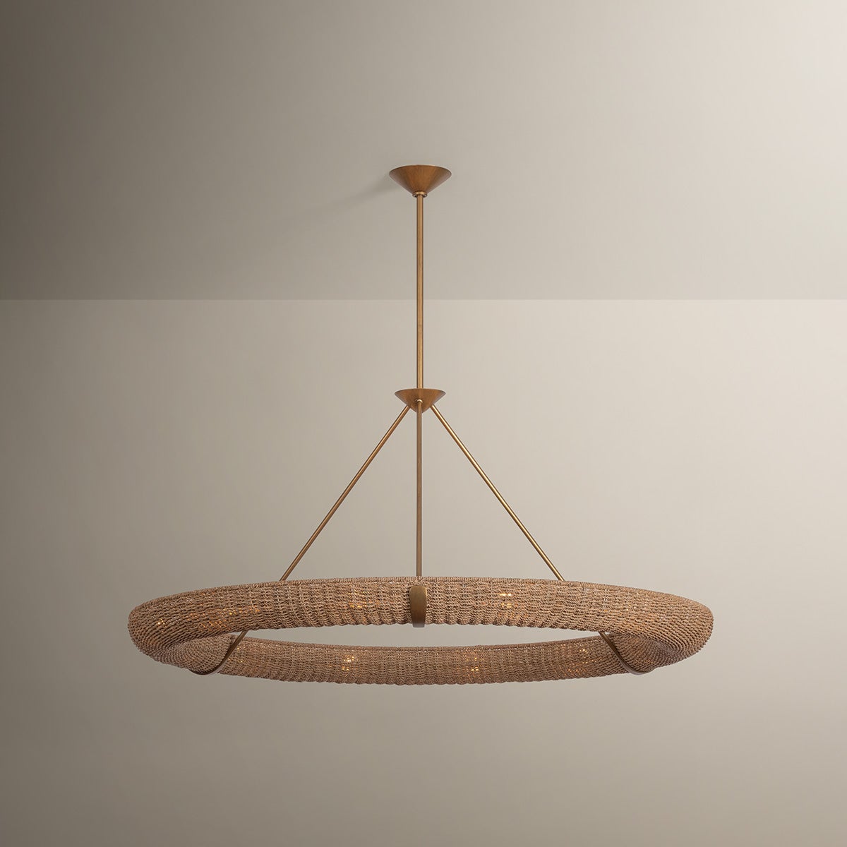 Troy Floyd Chandelier Patina Gold Leaf Detail 2