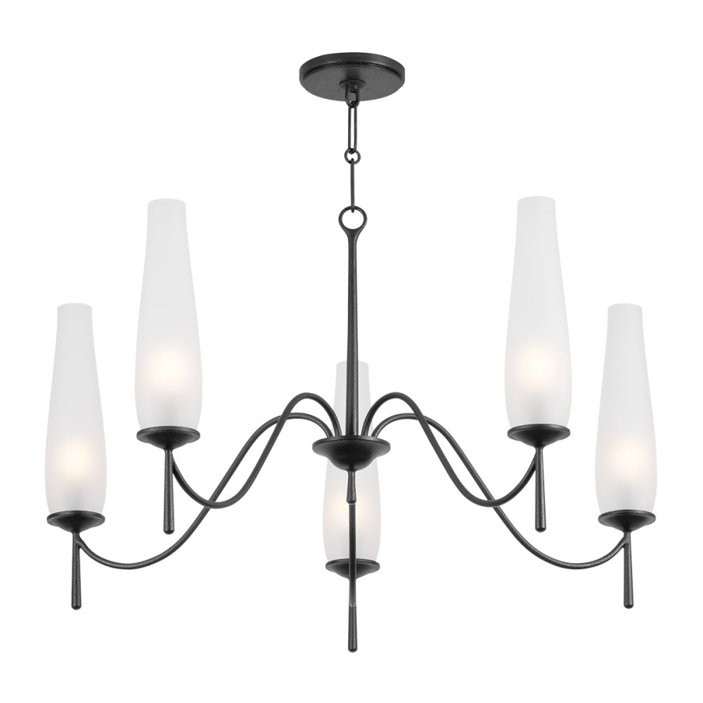 Troy Legacy Chandelier Forged Iron