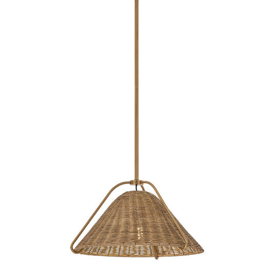 Troy Richard Pendant Patina Brass