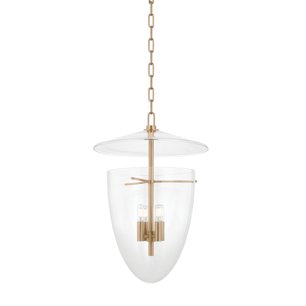 Troy Tully Outdoor Lantern Patina Brass