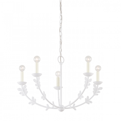 Troy Florian Chandelier Gesso White