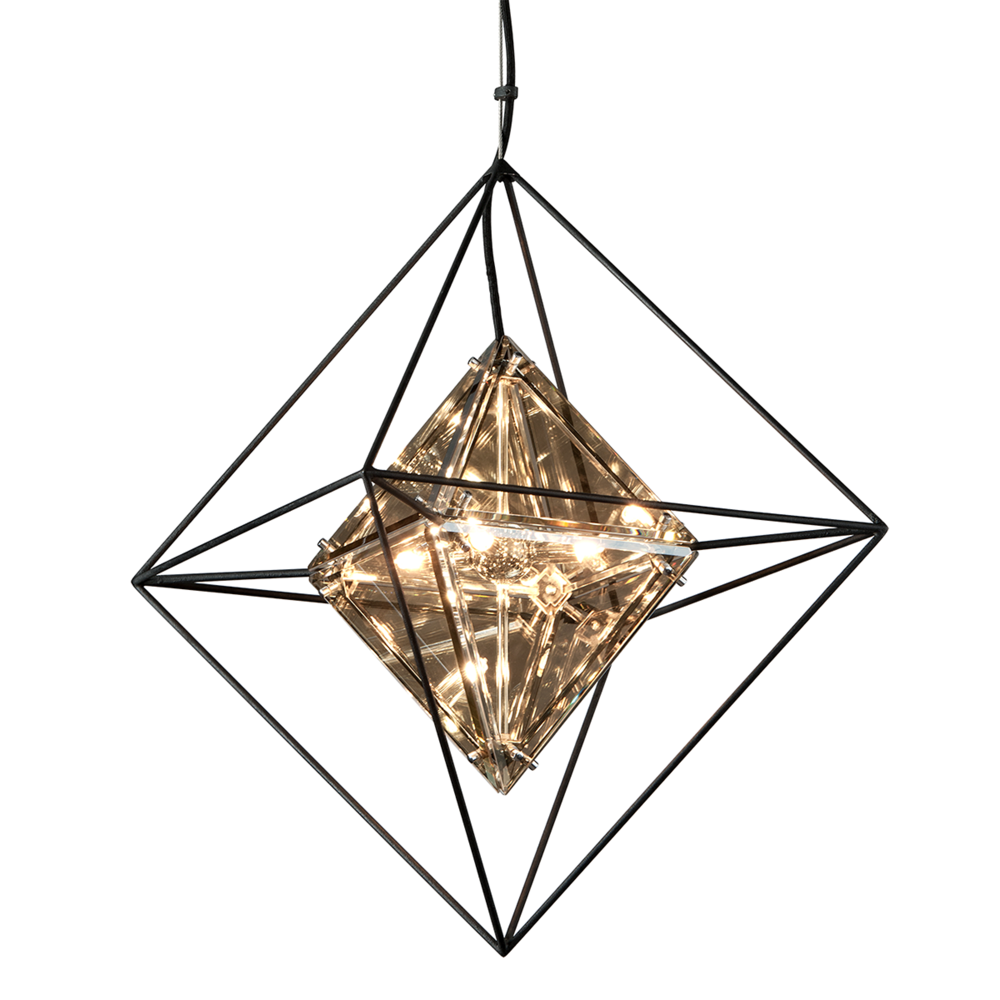 Troy Epic Chandelier Textured Iron