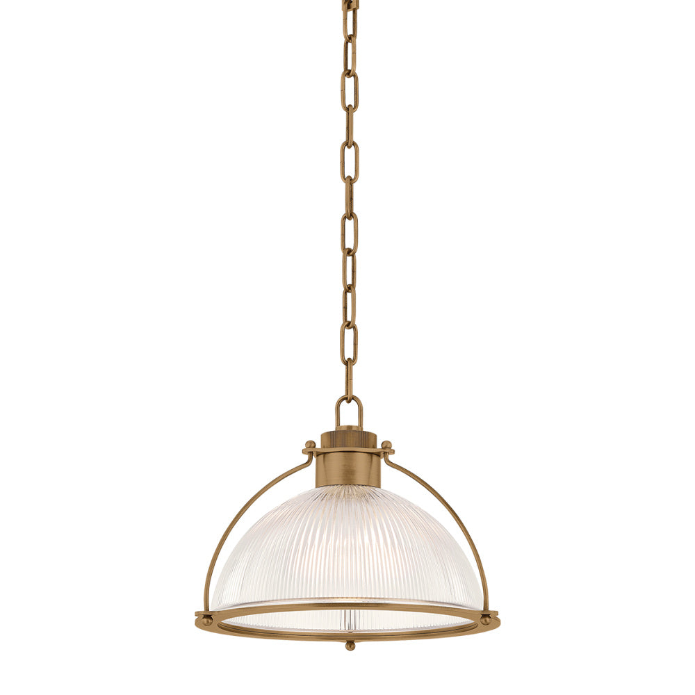 Troy Glint Pendant Patina Brass