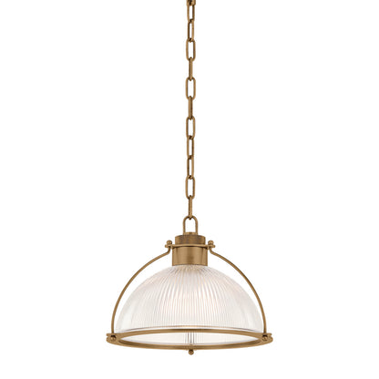 Troy Glint Pendant Patina Brass