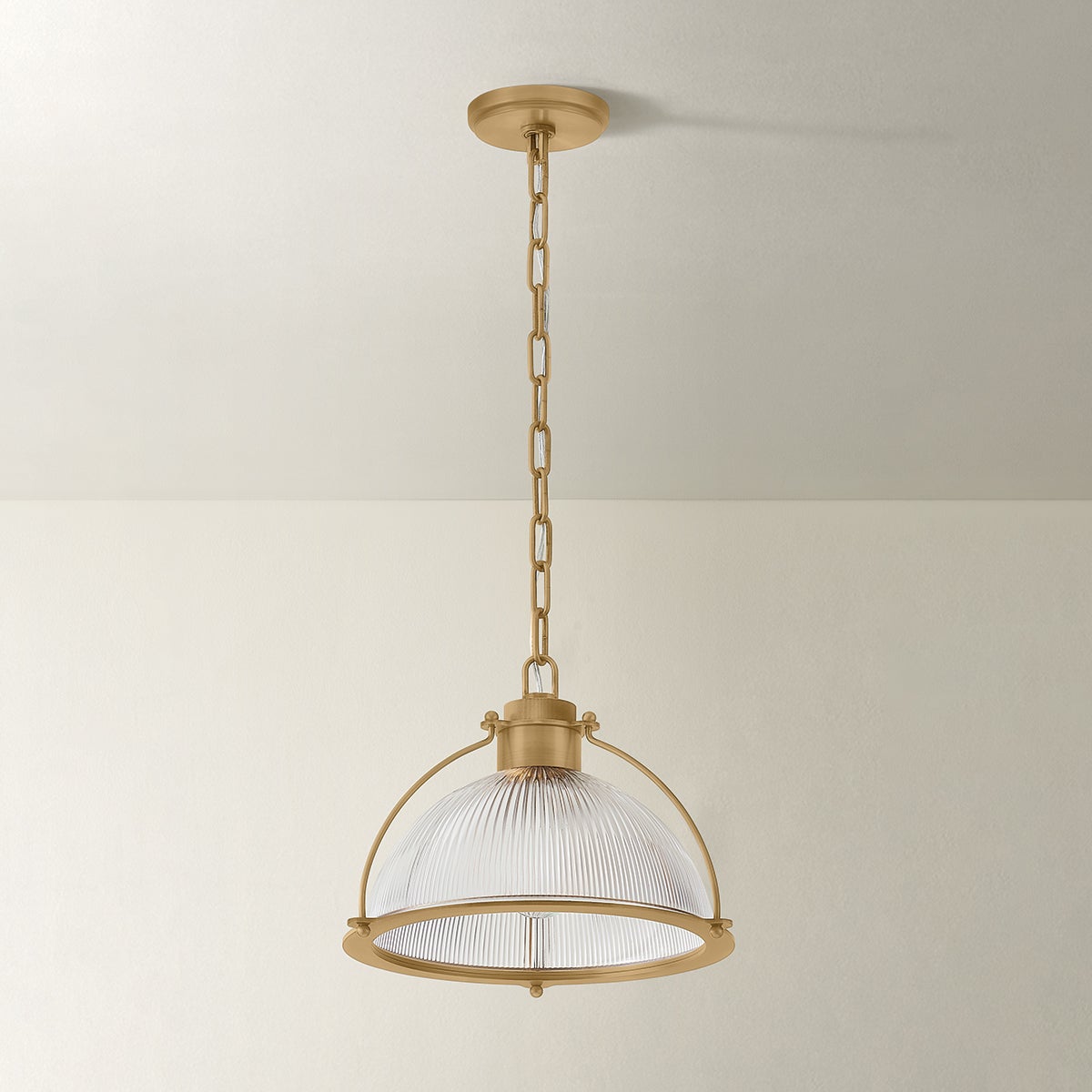 Troy Glint Pendant Patina Brass Detail 1